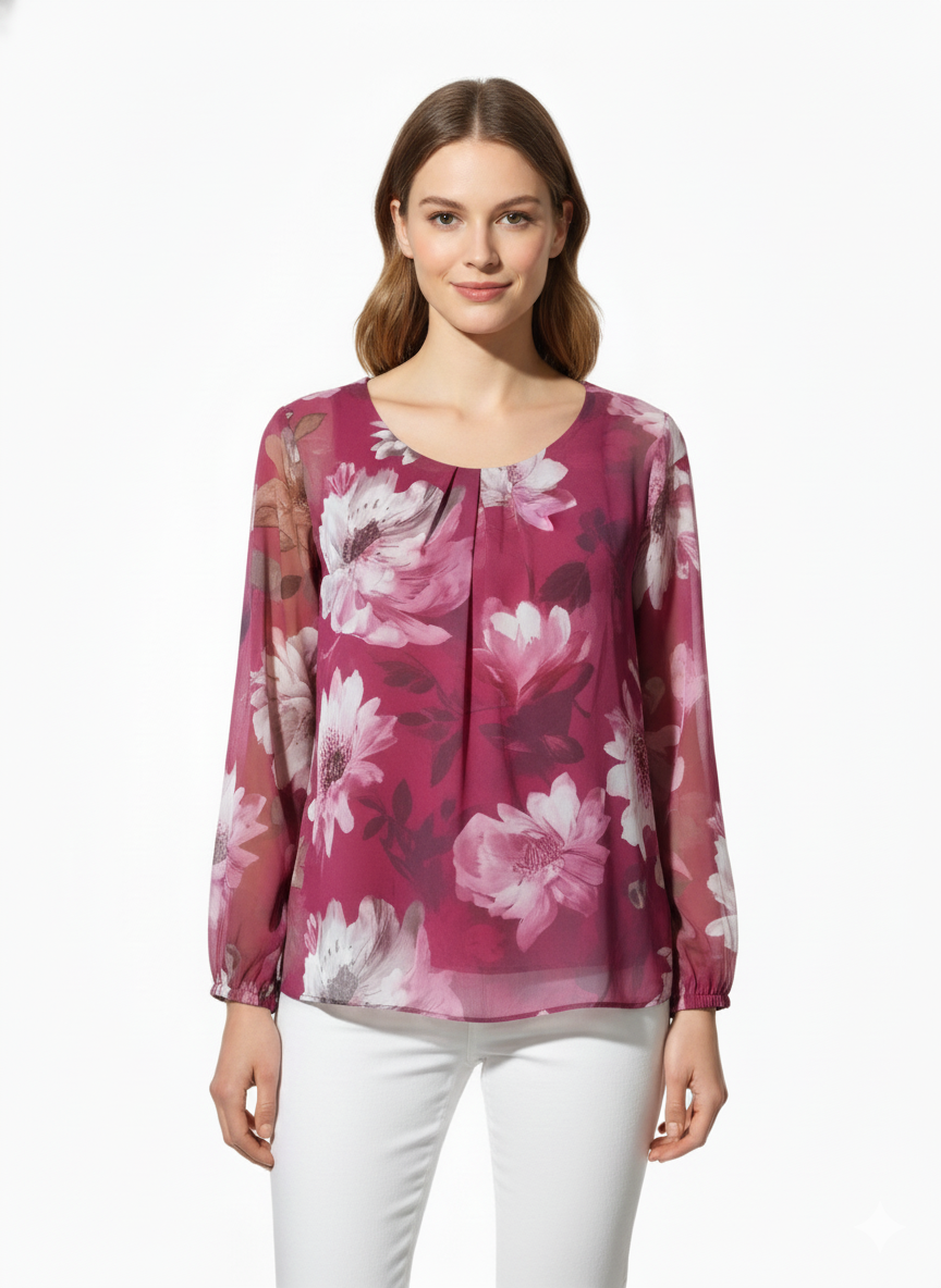 Blusa Giorgia bordeaux