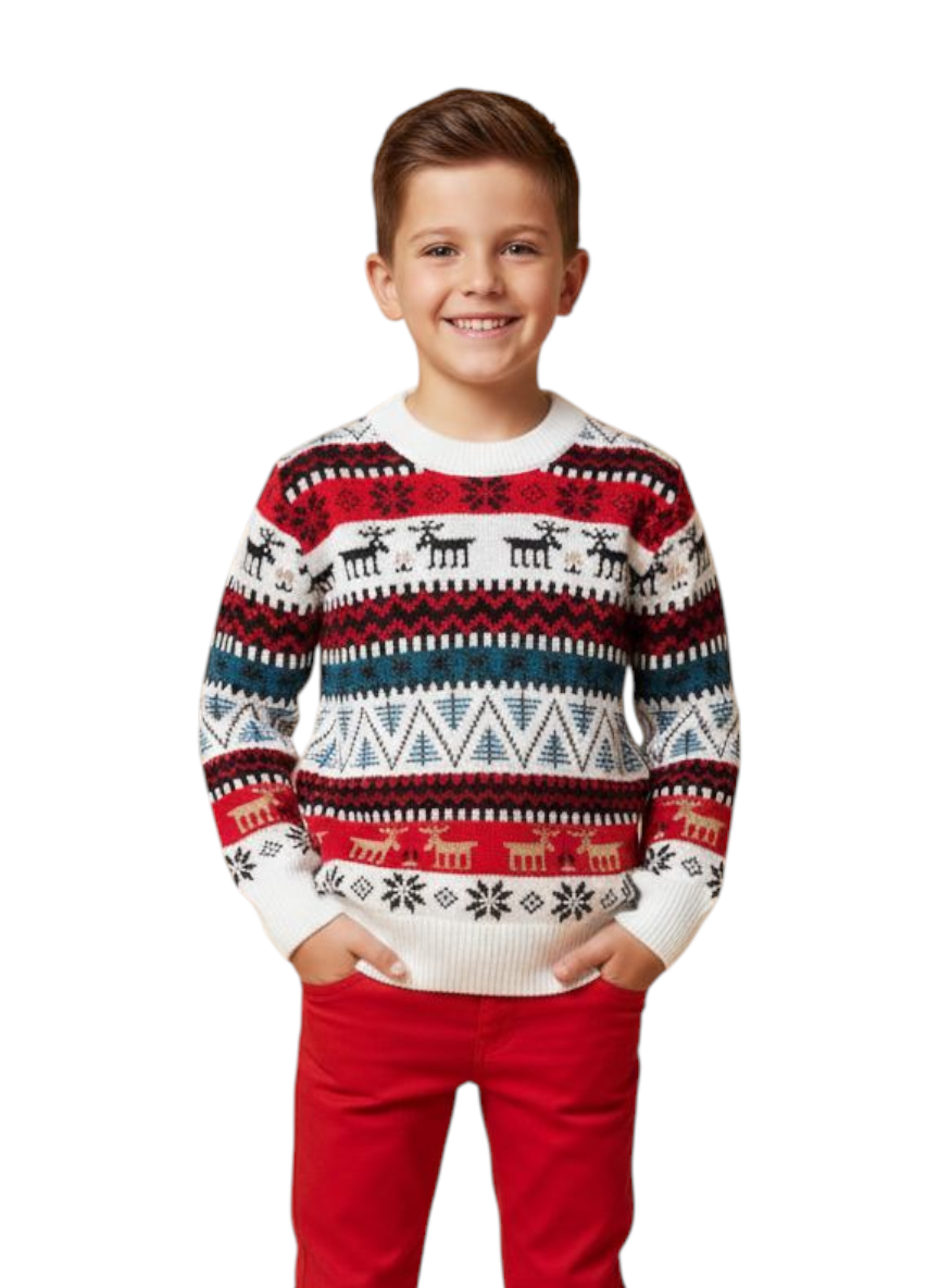 Maglione Natale renne junior