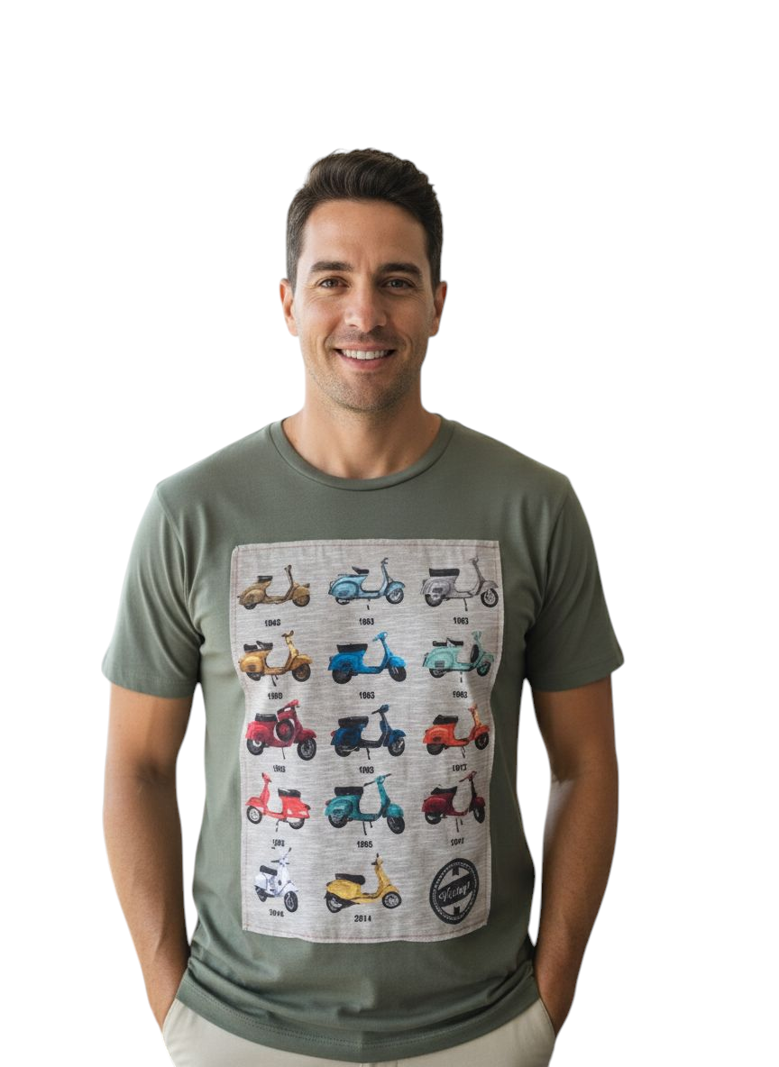 T-shirt Vespa Verde