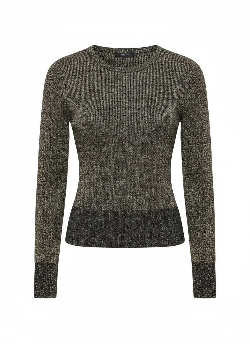 Maglioncino Only Annah nero glitter oro