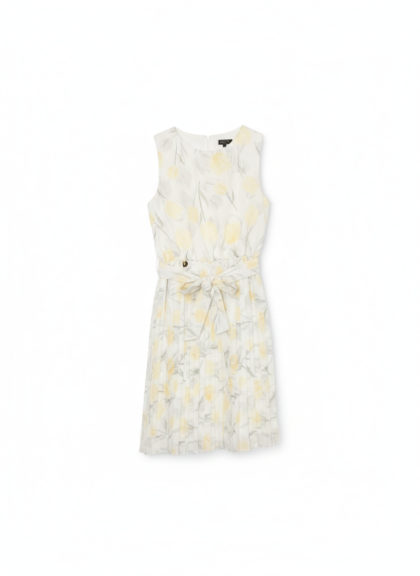 Abito Yours plissettato con stampa floreale