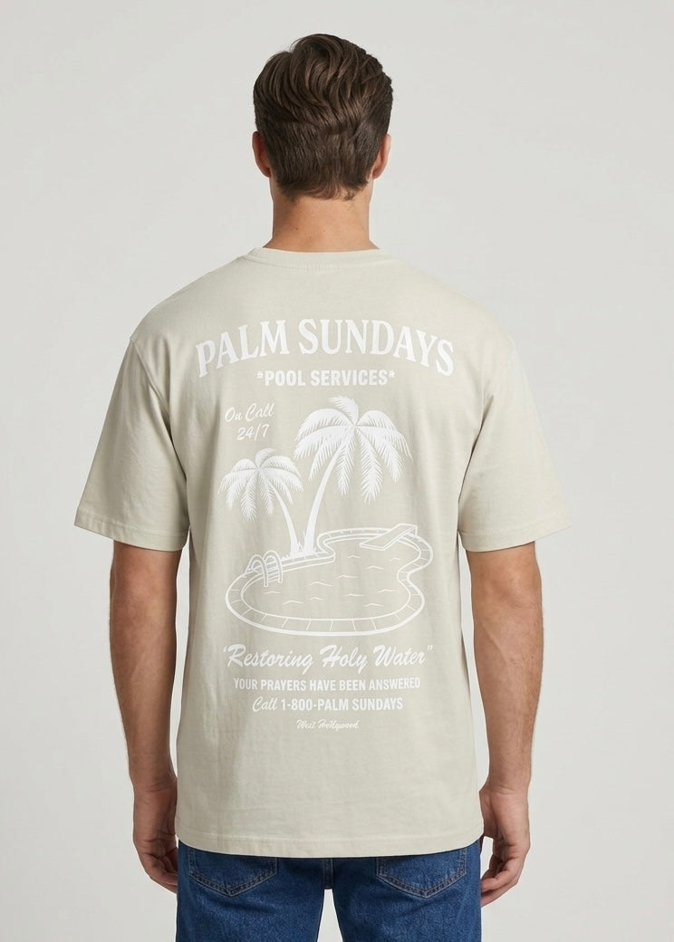 T-shirt Fred sabbia Palm Sundays realxed fit