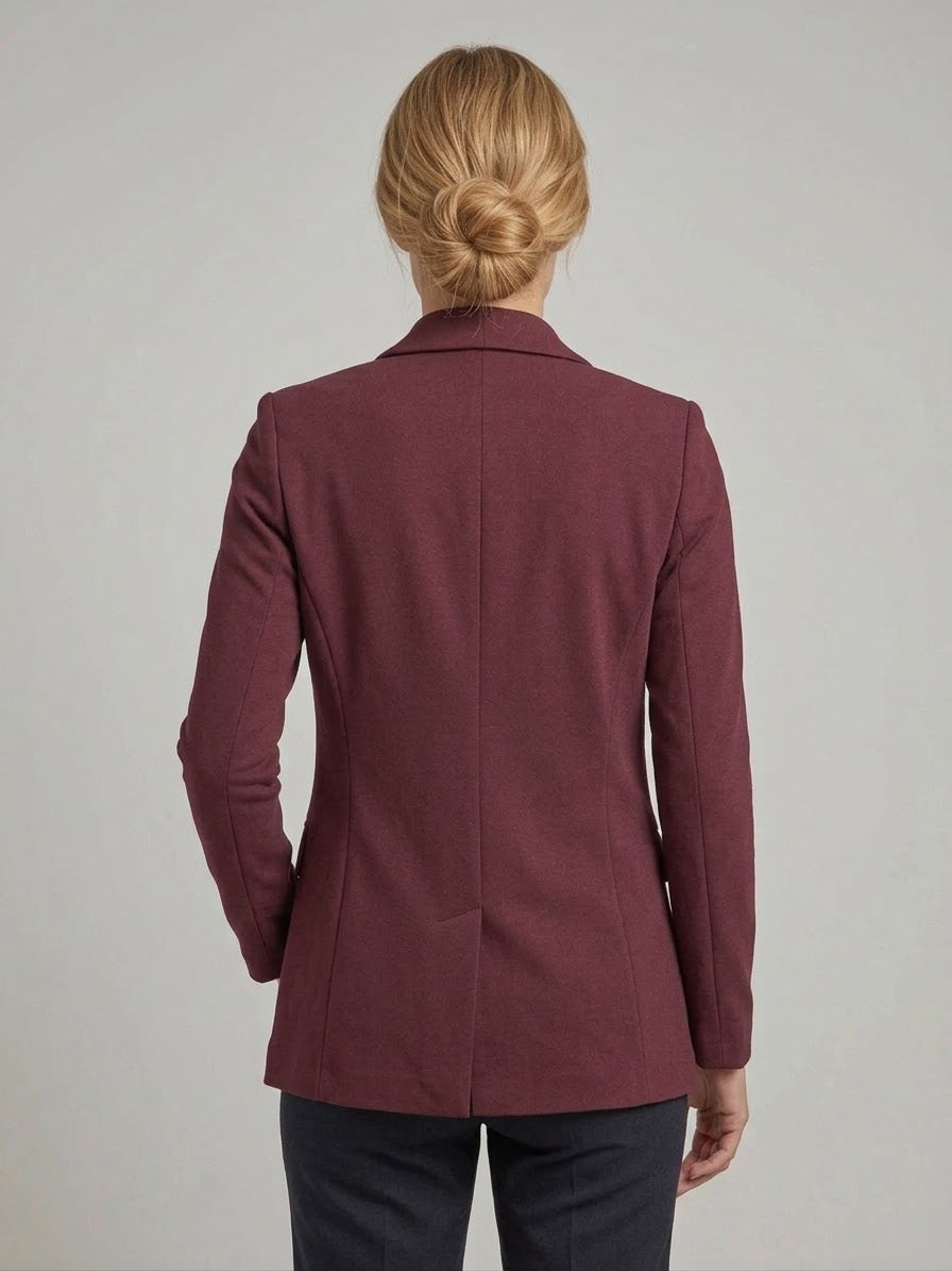 Blazer Donna Parigi Bordeaux Sfoderato Aperto