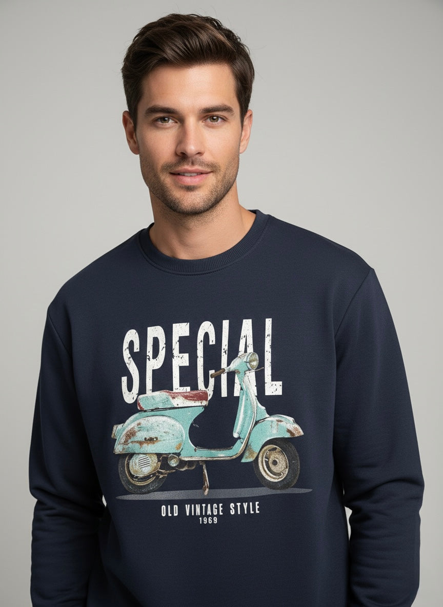 Felpa girocollo Vespa garzata