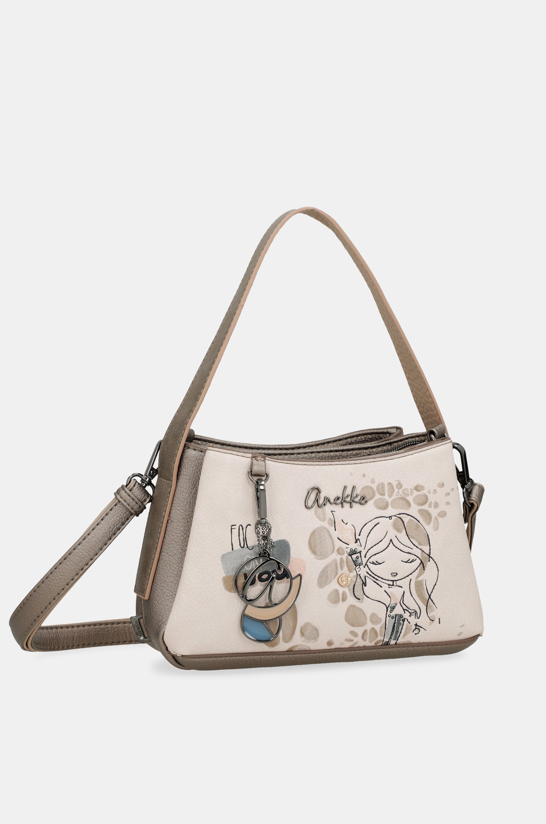 Borsa con manico corto e tracolla Olympia