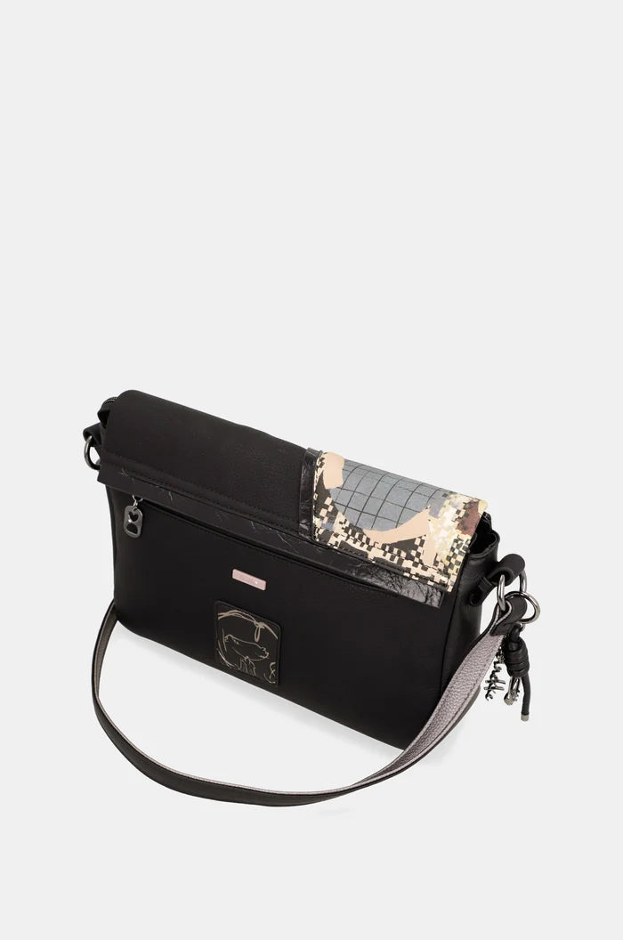 Borsa A Tracolla con Patta Anekke Iron