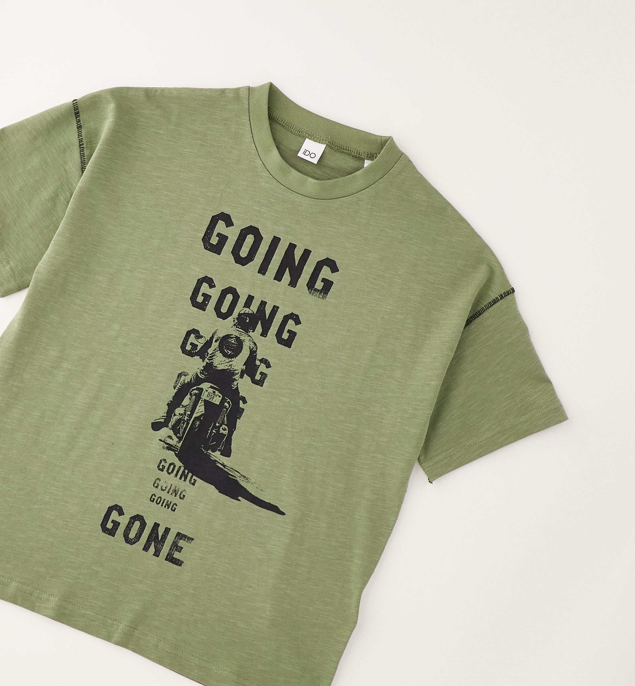 T-shirt Moto Going Gone Verde Salvia