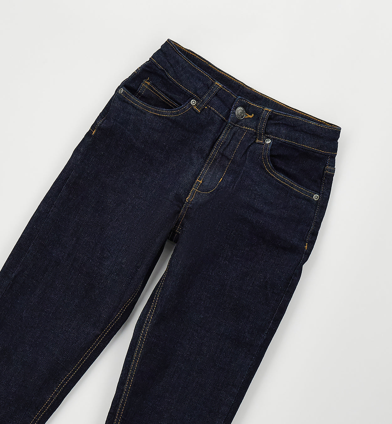 Jeans Slouchy Fit Denim Scuro Raw