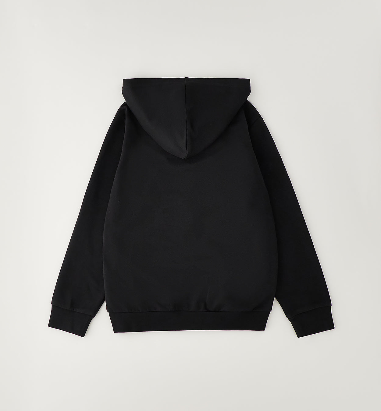 Felpa Garzta con Zip e Cappuccio Nera UD