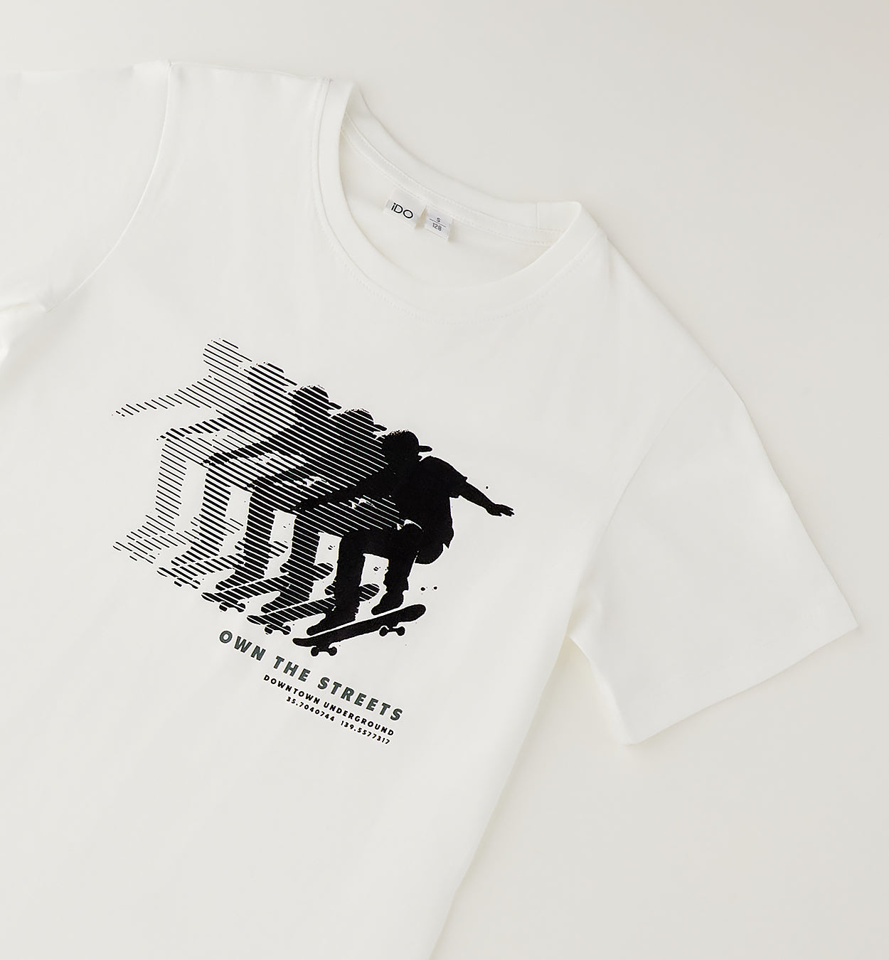 T-shirt Bianca Skater Own The Streets