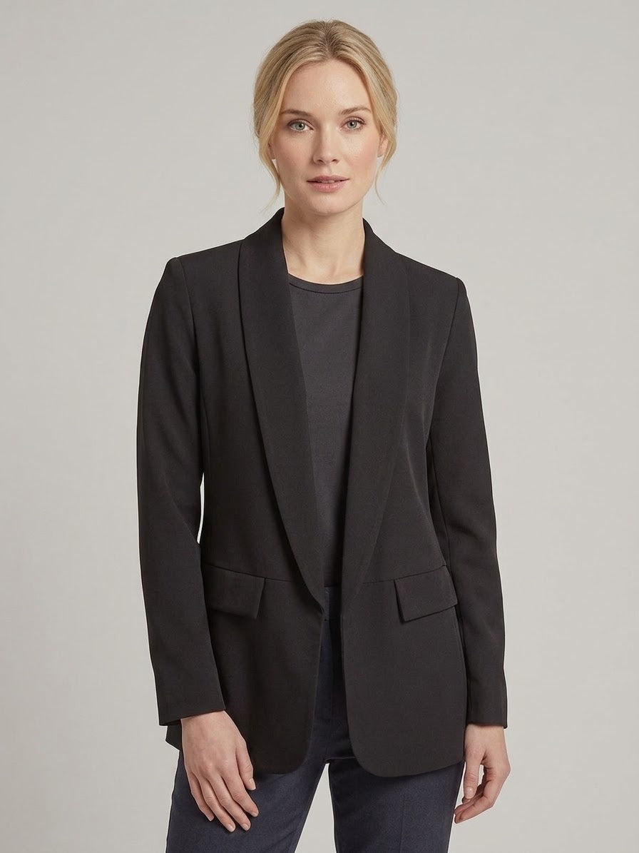 Blazer Parigi Nero Aperto Donna Elasticizzato