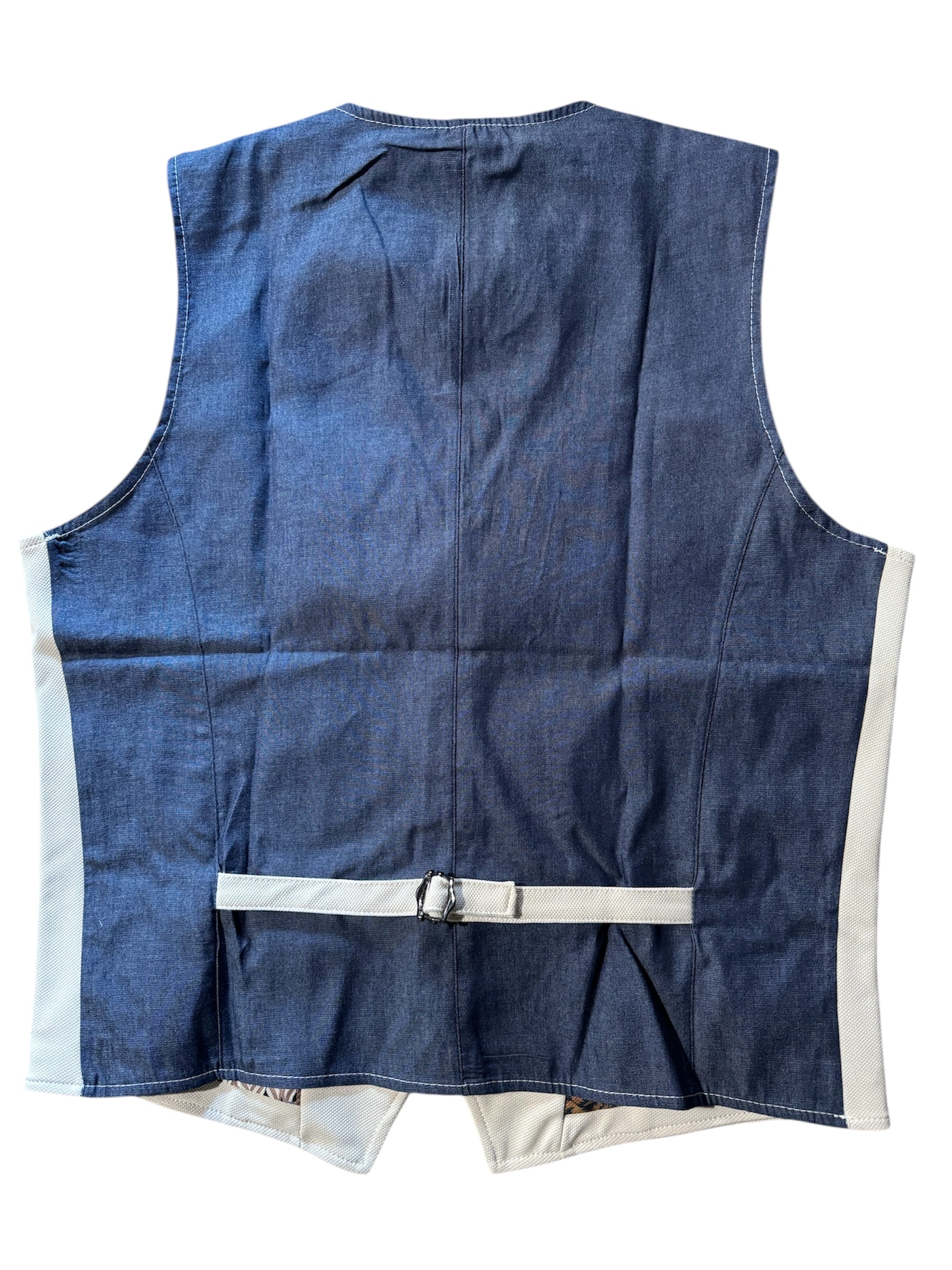 Gilet Boston sabbia e denim