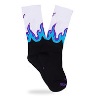Calzini FLAME BLACK-WHITE AQUAMARINE SOCK