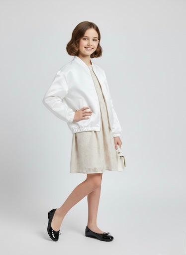 Giacca Bomber Yours Minimal Bianco Ottico