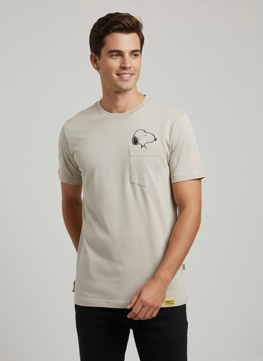 T-shirt Peanuts Sabbia