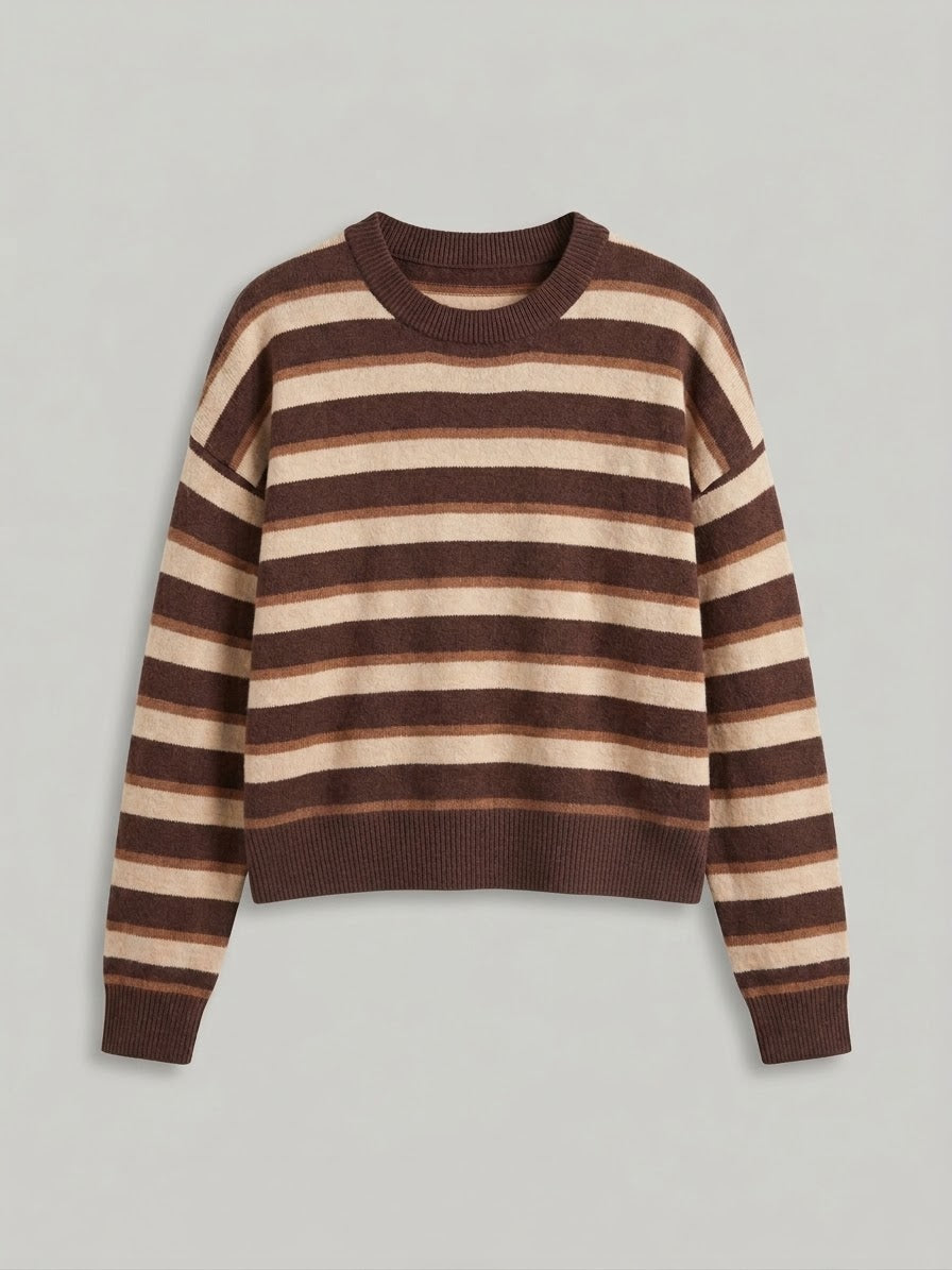 Pullover Girocollo A Righe Cloe
