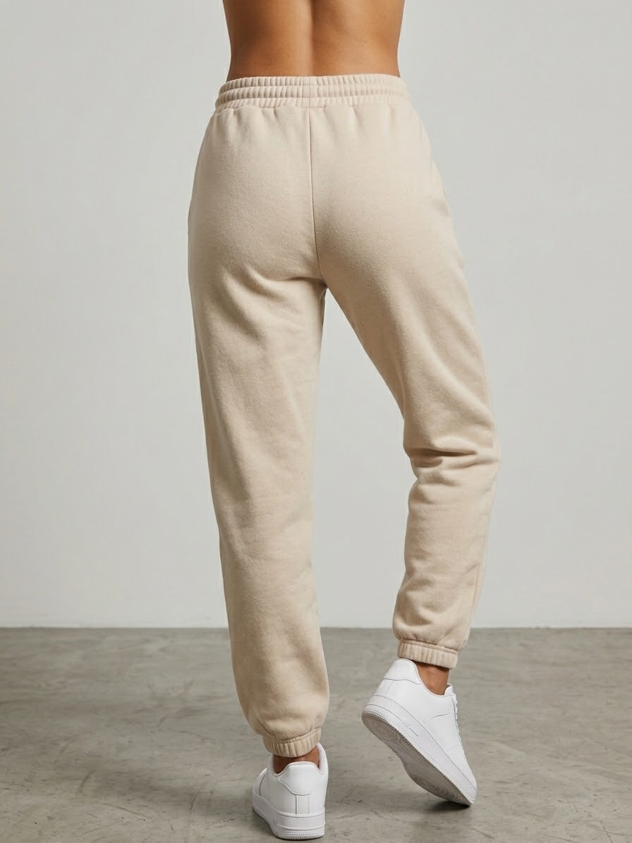 Pantalone Tuta Felpato Beige Street Lab