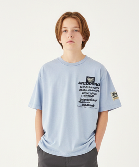 T-Shirt Urban Youthful Minds Azzurro Polvere