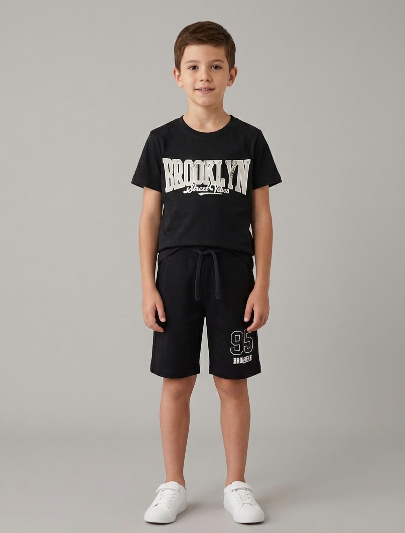 T-Shirt Brooklyn Street Vibes Nero