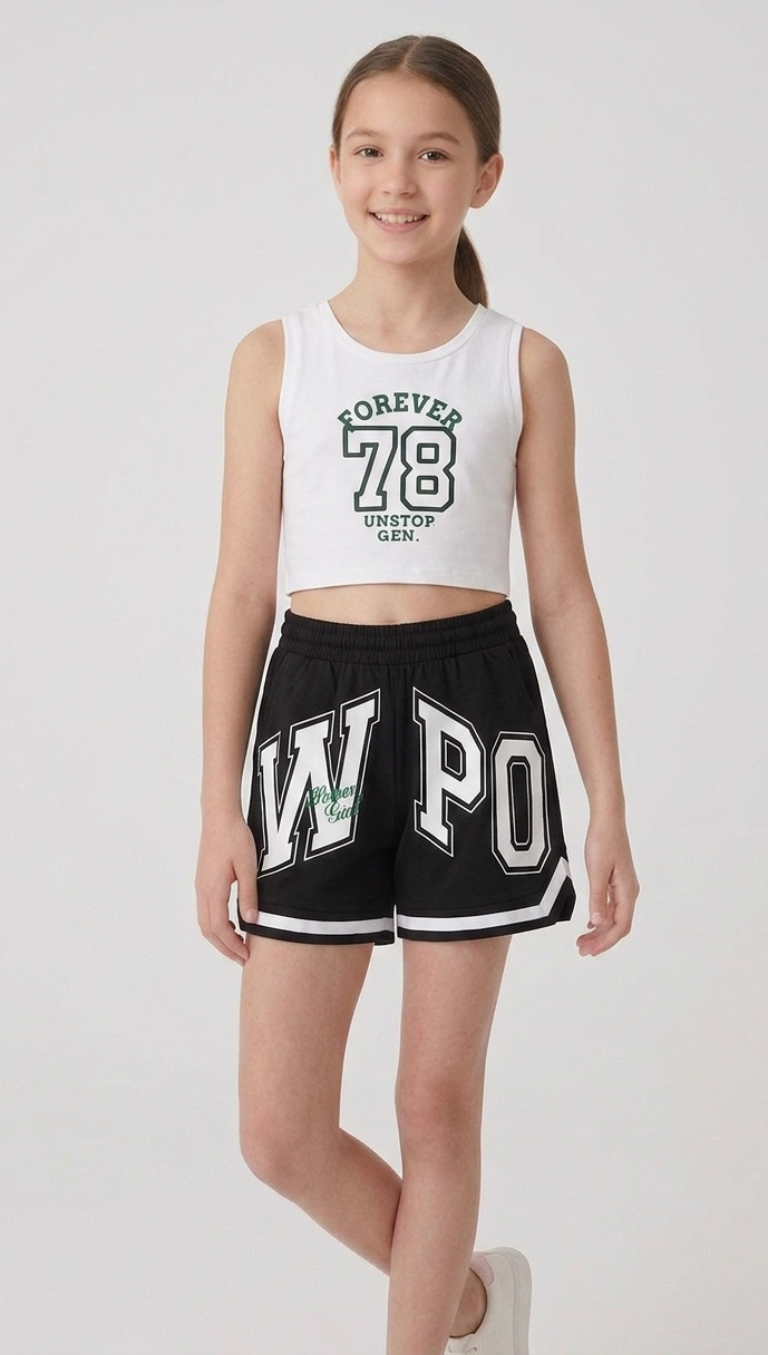 Completo Urban Sport Bianco e Nero