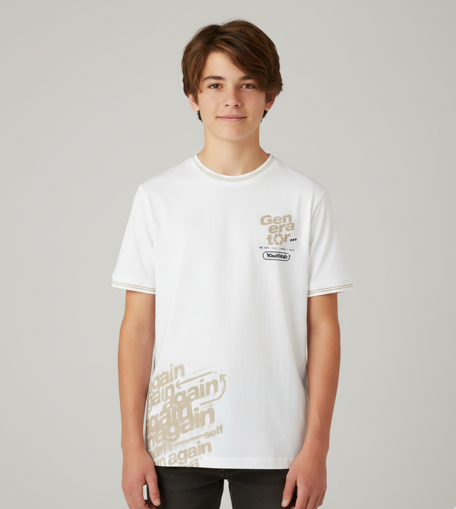 T-shirt Generator White Over Fit