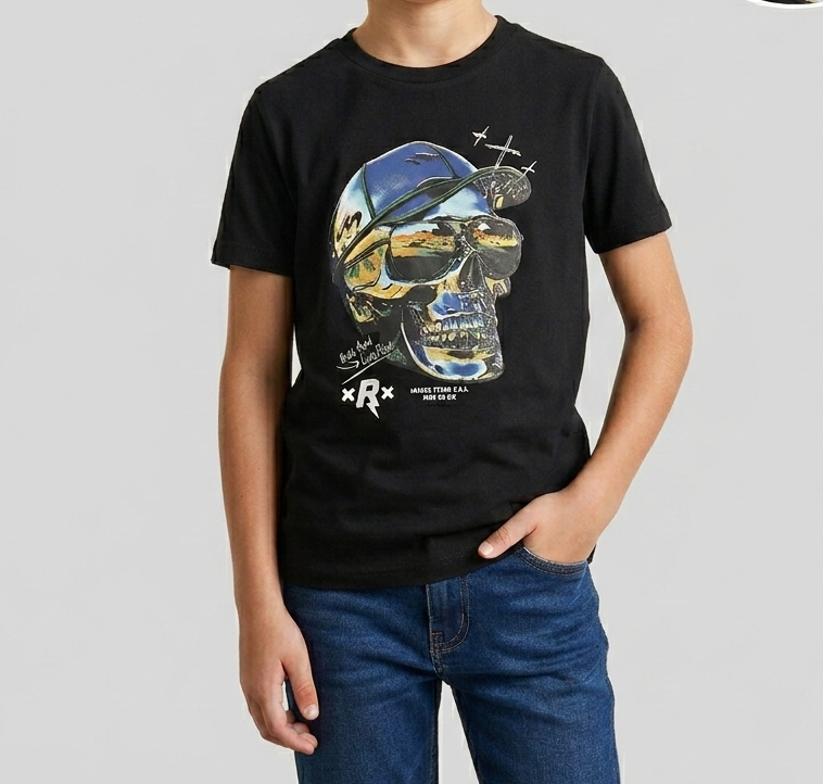 T-shirt Ride Hard Spirito Rock e Biker