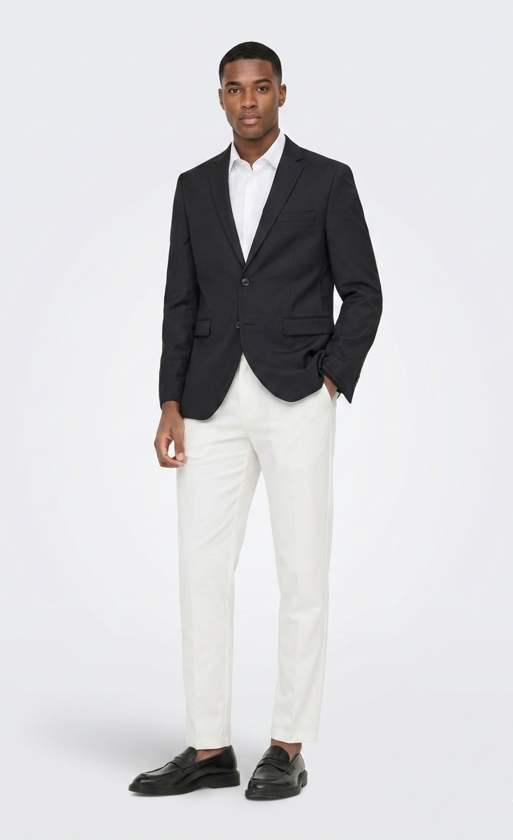 Pantalone Leo Tapered Cropped Bianco