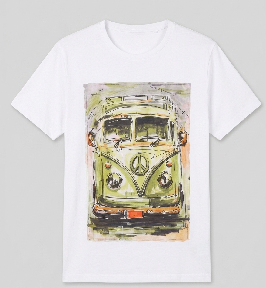T-shirt patch vintage california dream