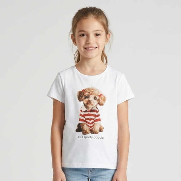T-shirt Cagnolino Sporty Poodle