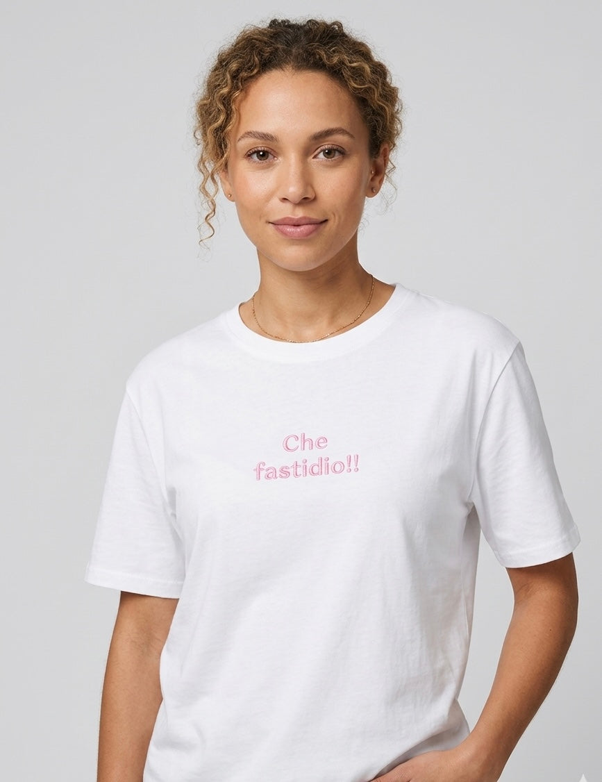 T-shirt Ricamo che fastidio