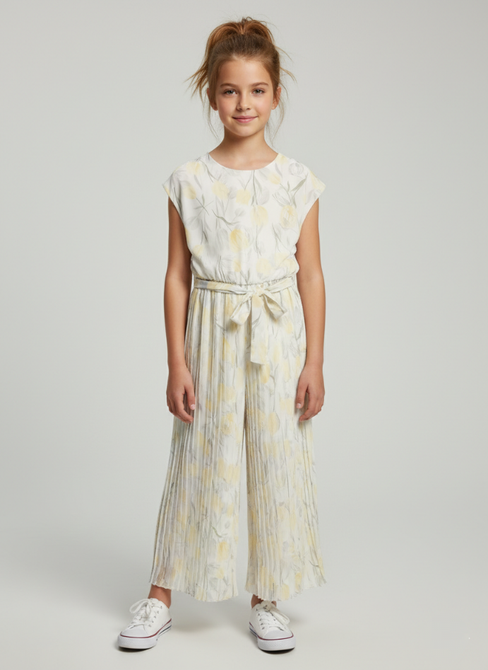 Jumpsuite Yours Plisse a motivo floreale