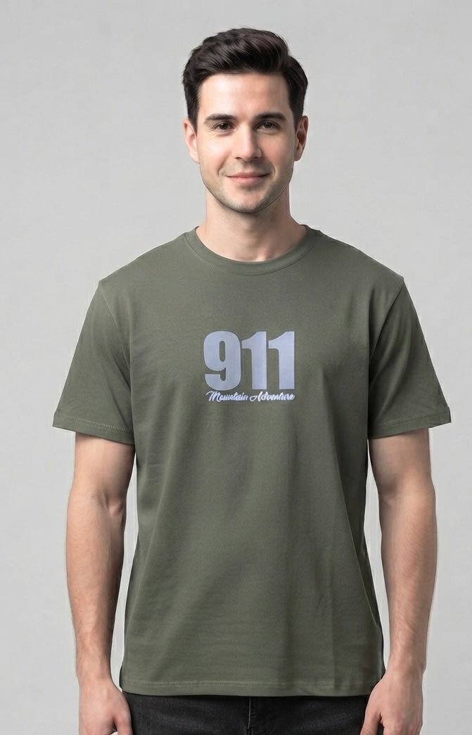 T-Shirt 911 Mountain Adventure Verdone