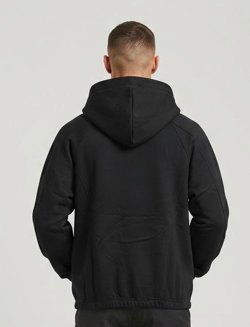 Felpa Apex Full Zip Nera Felpata