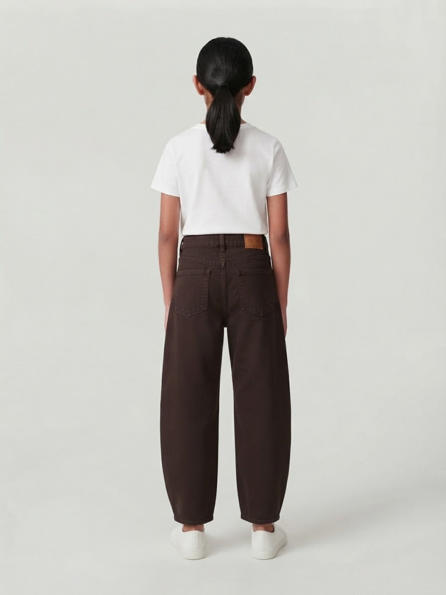 Pantalone Chiara Marrone Barrel