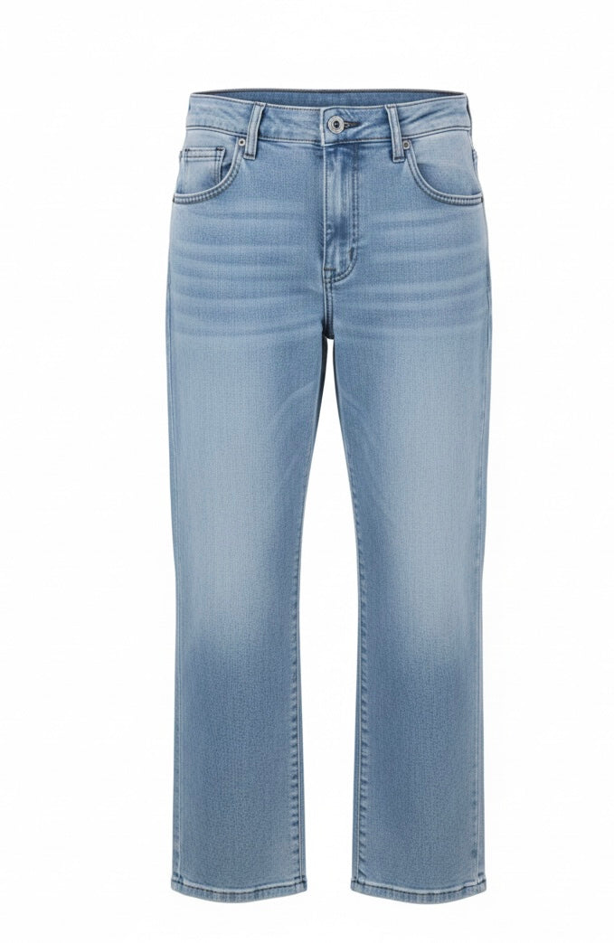 Jeans Slim-Straight Denim Azzurro Chiaro