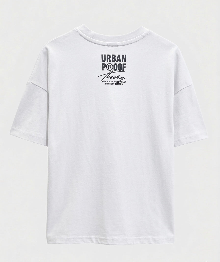T-shirt Urban Style con Taschino Bianco