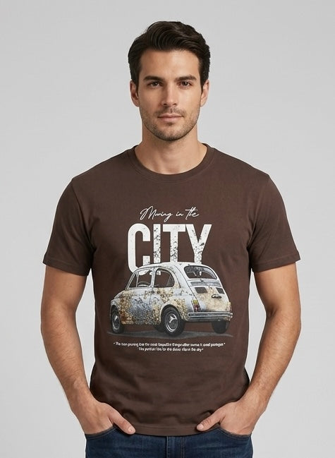 T-shirt 500 Cioccolato