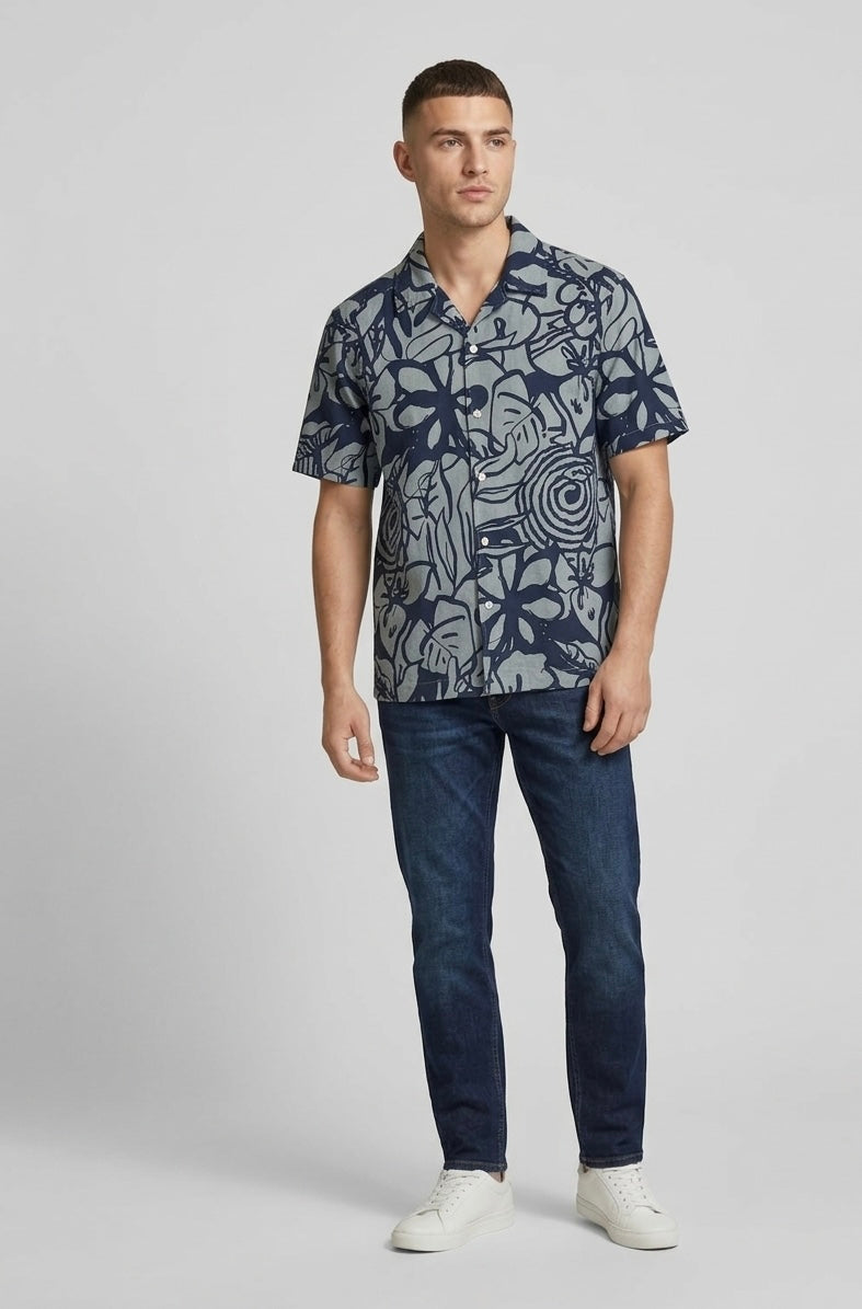 Camicia a Maniche Corte Caiden Fiori