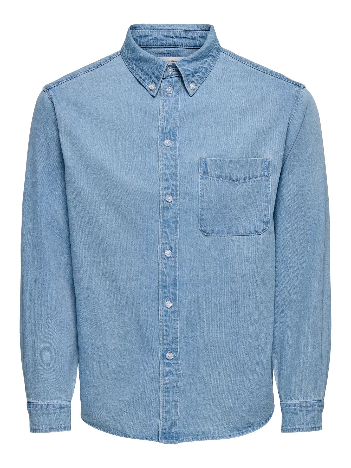 Camicia in jeans Only & sons Orson regular light blue denim