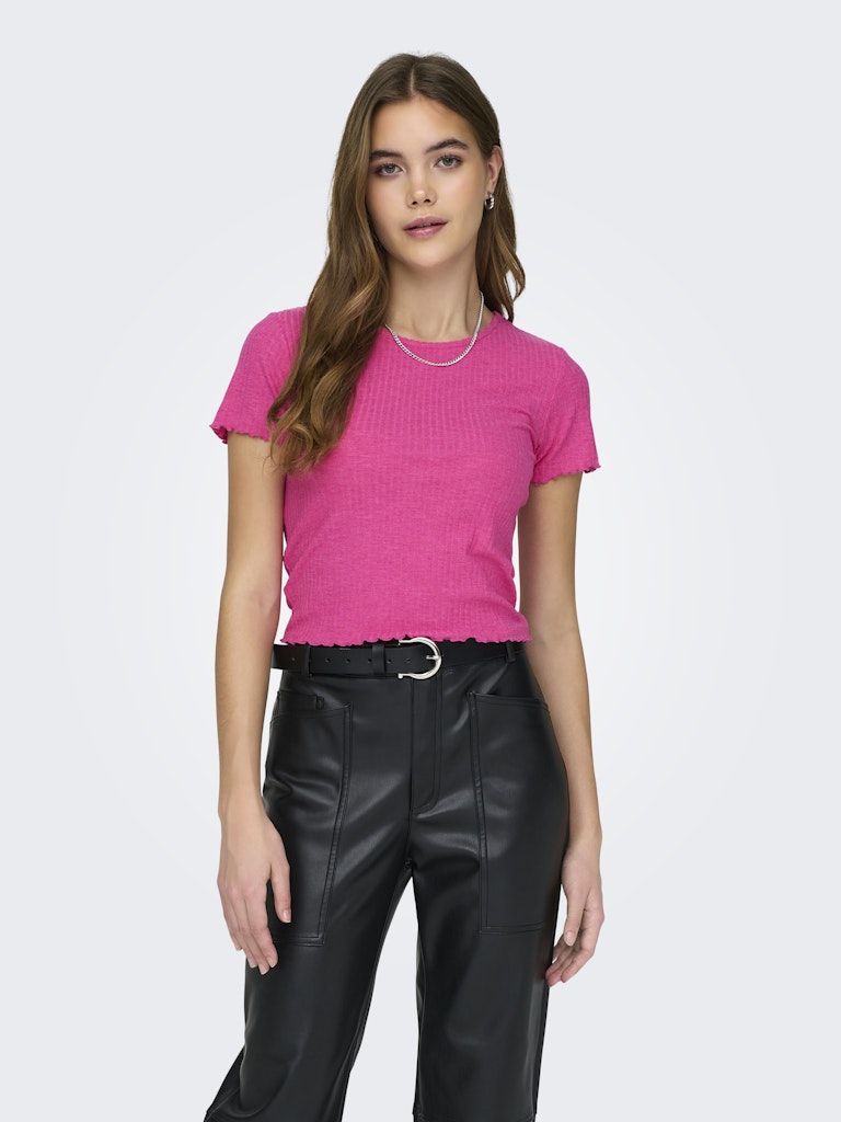 T-shirt Emma cropped Azalea Pink