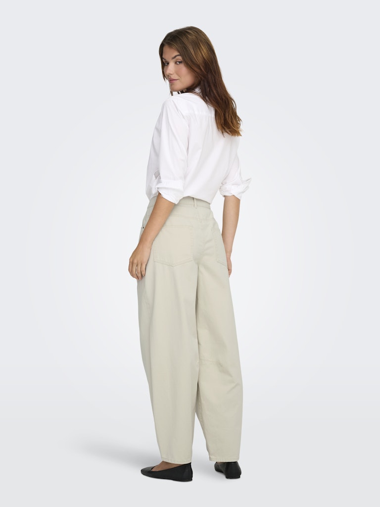 Pantalone Loisa Barrel bainco avorio