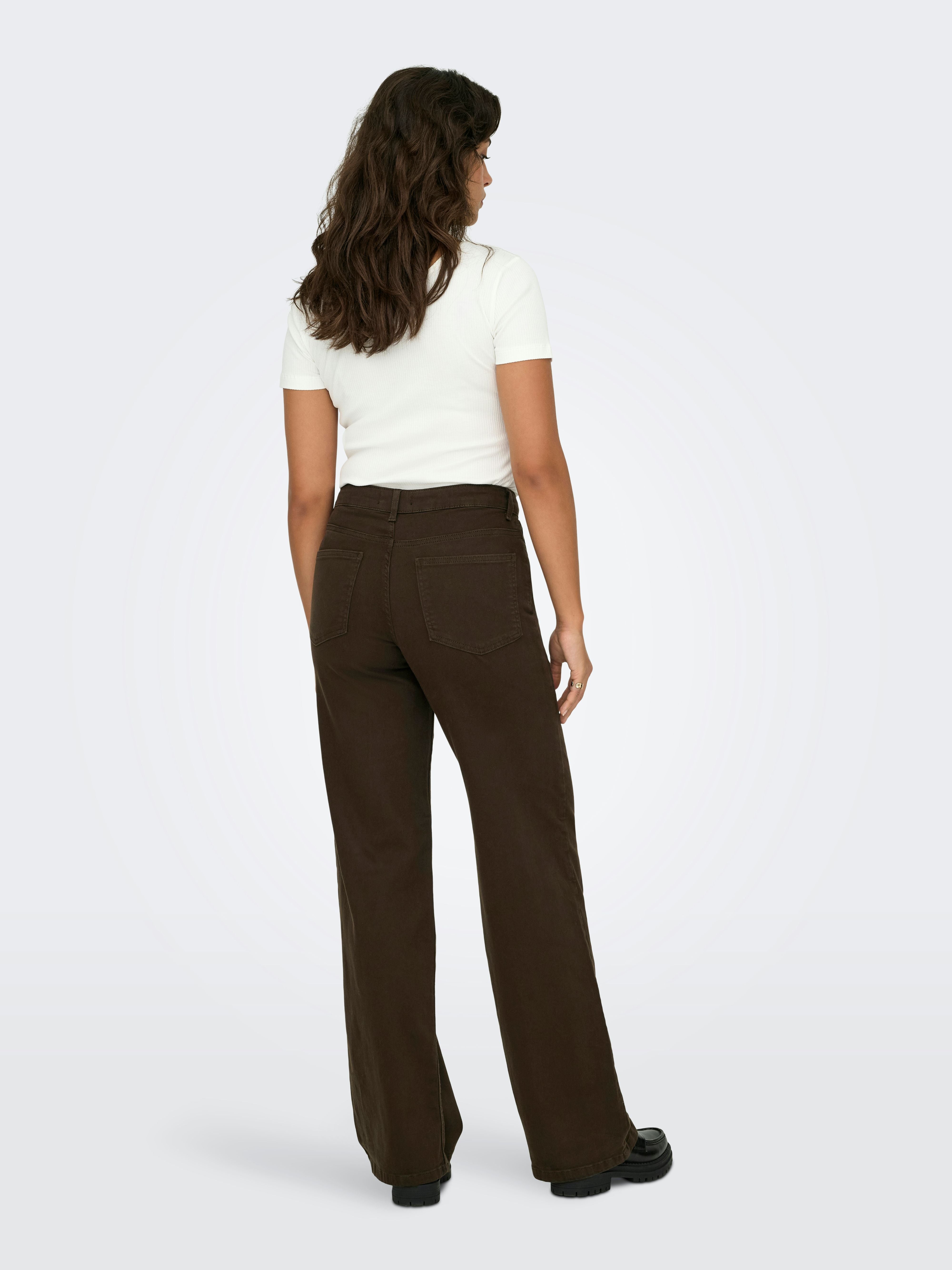 Jeans Wide Madison Marrone
