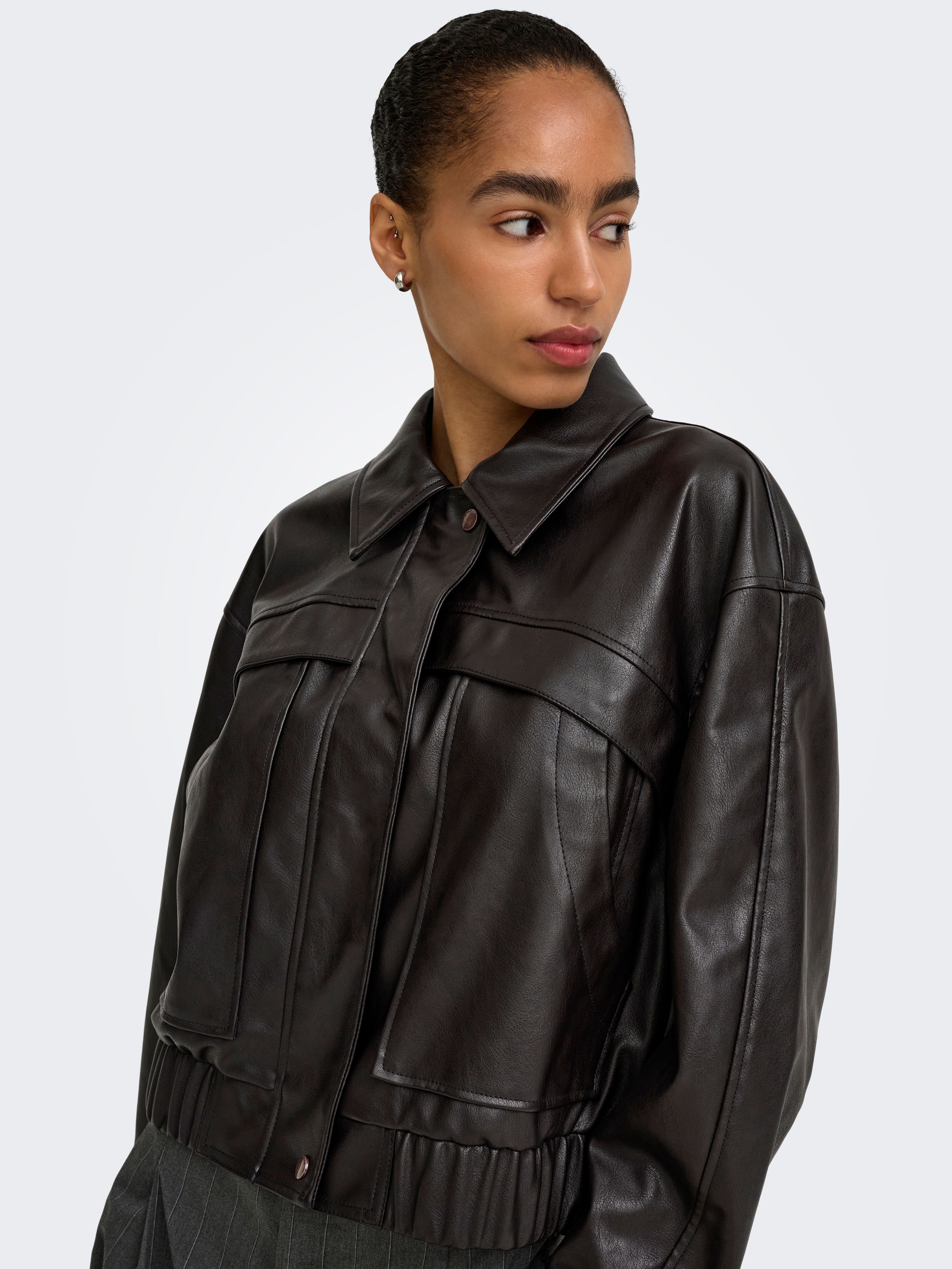 Giacca Melle Eco-Pelle Chocolate Torte Bomber