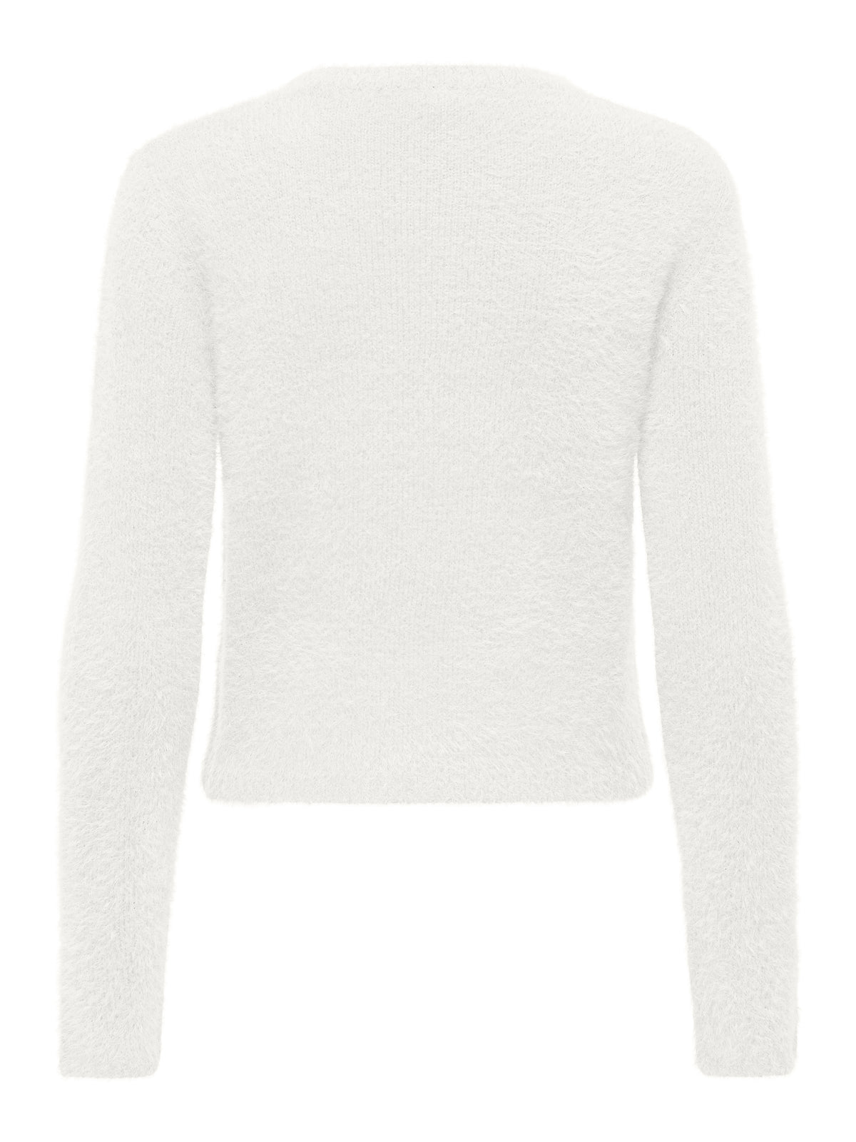 Maglione Only Kerry Fluffy Paricollo Bianco Panna
