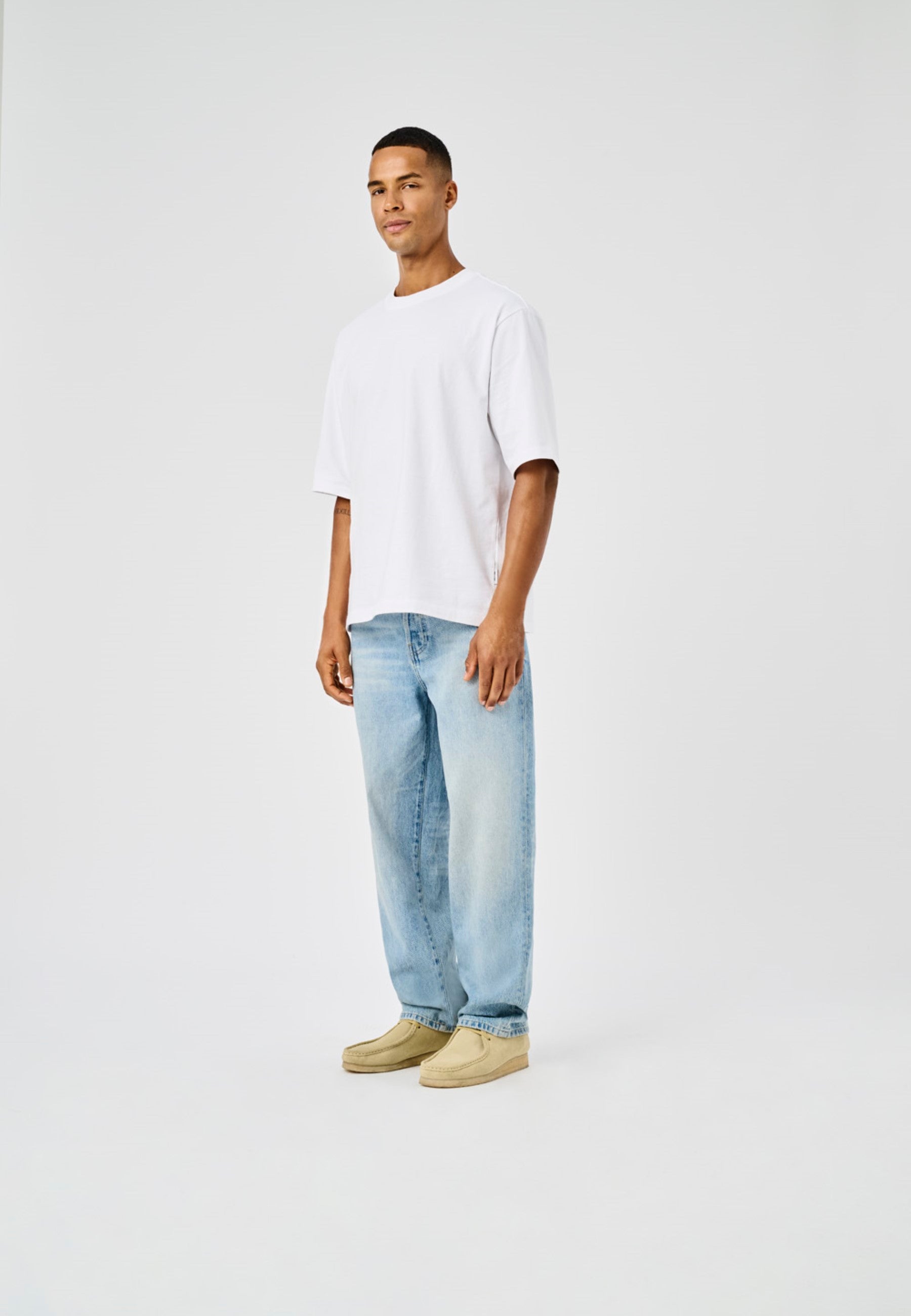 Jeans Fade Loose Light Blue Medium