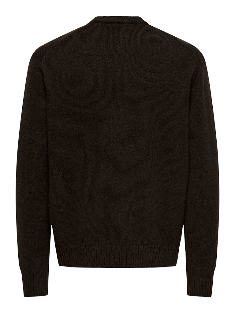 Maglione Only & Sons James cioccolato