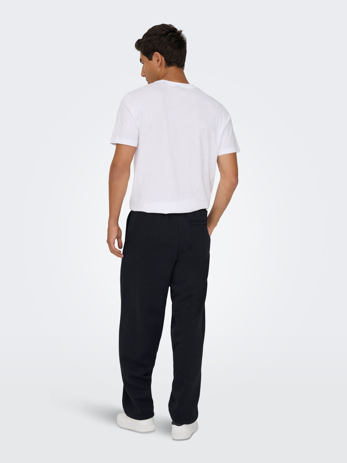 Pantalone Ceres in Felpa Felpato Wide Leg Nero
