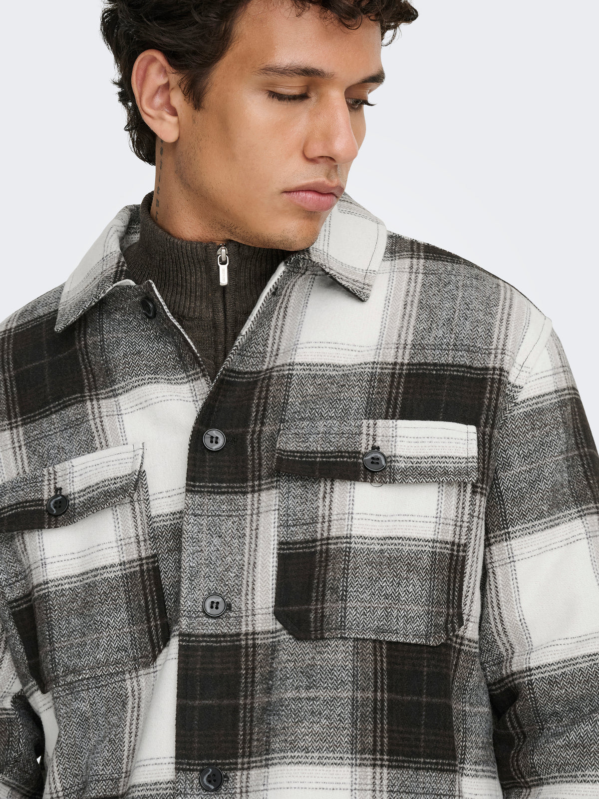 Giacca Only & Sons Zack Imbottita a Quadri
