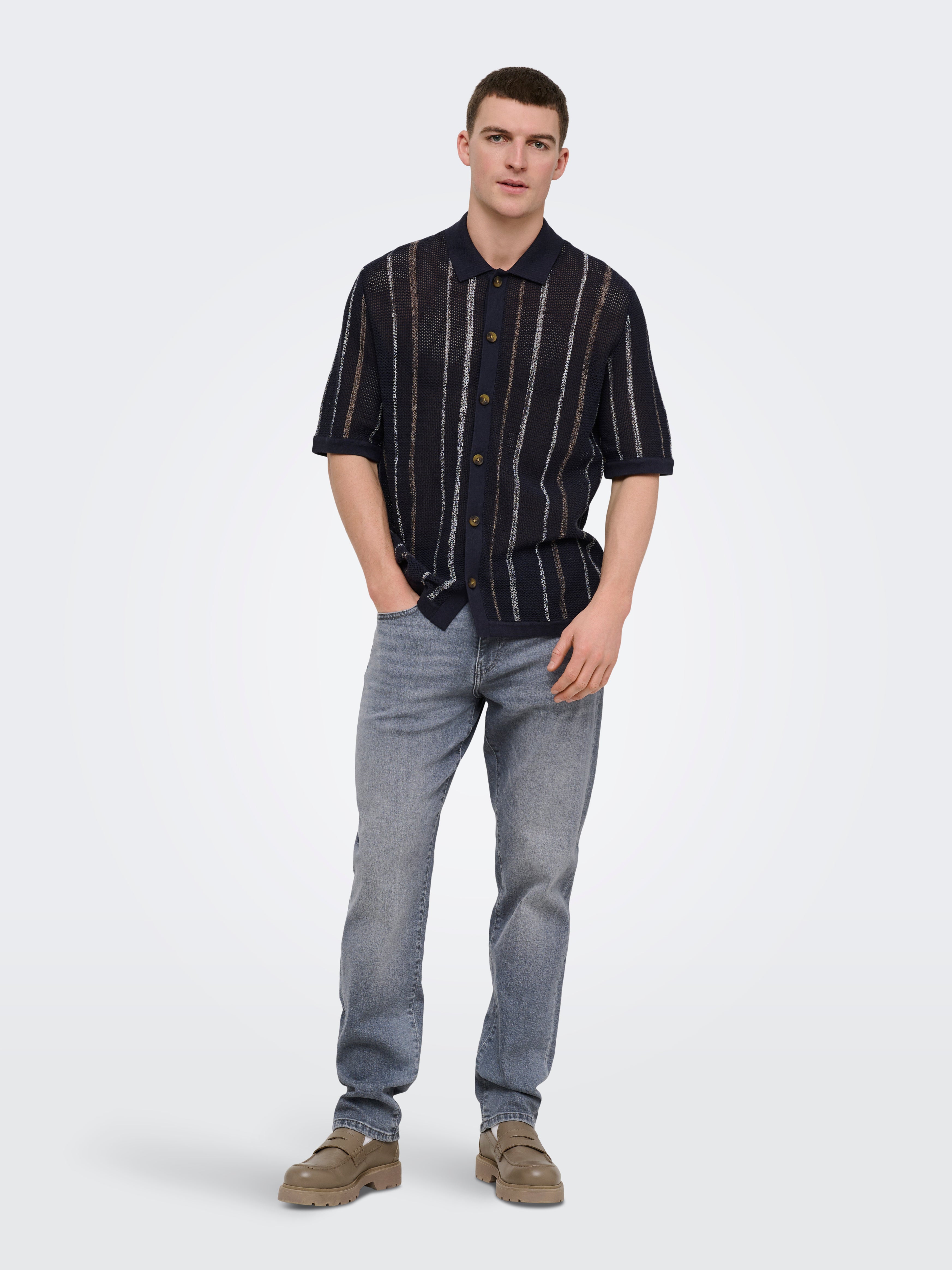 Jeans Weft Regular Grigio