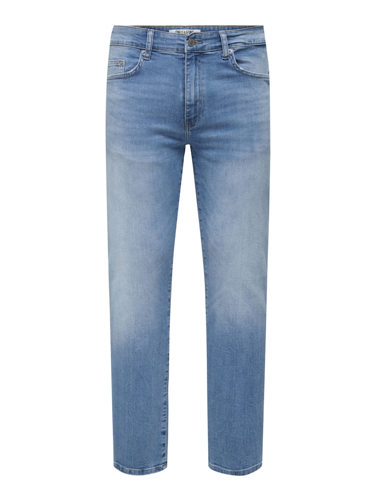 Jeans Only and Sons Weft regular LIght medium blue denim